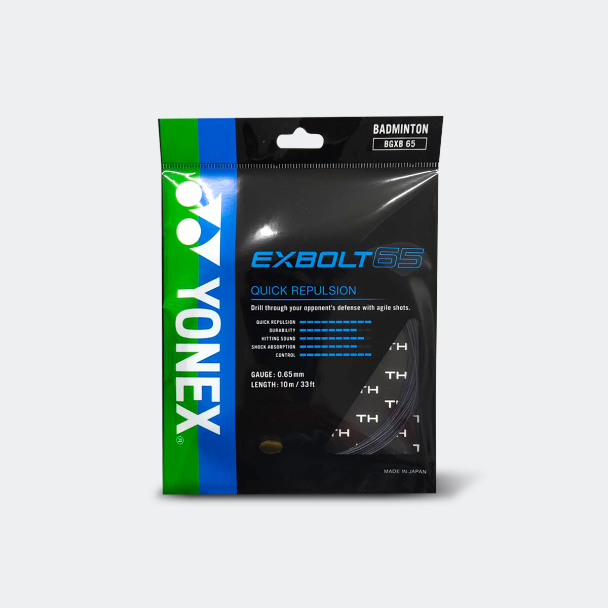 YONEX BADMINTON STRING-EXBOLT-65 Black | Sportsworld Shop Online